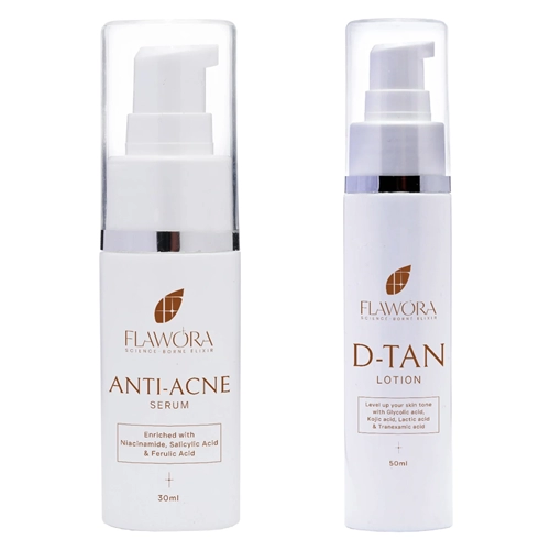 Anti Acne Serum  & D Tan Lotion Pack of 2